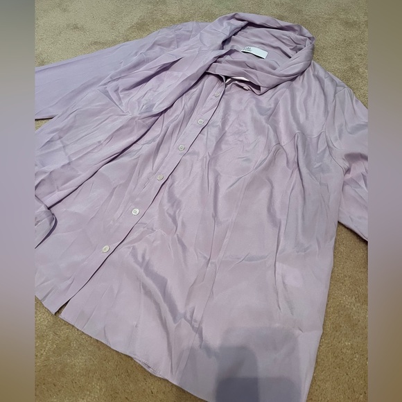 Pari Passi Lavender Button Up Blouse - Picture 4 of 8